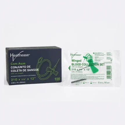 Hypodermic Needle Winged Blood Collection Set 21G
