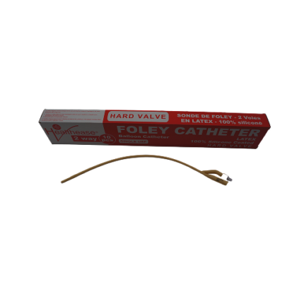 Foley Catheter Silicone Coated Two Way # 12fr