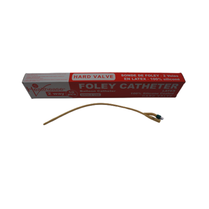 Foley Catheter Silicone Coated Two Way # 14fr