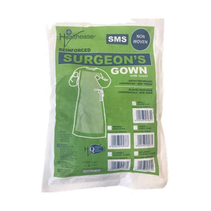 Surgeon's Gown Sterile Non Woven SMS with towel Reinforced- XLARGE