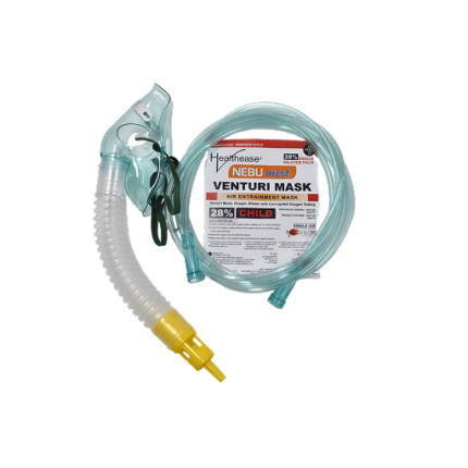 Oxygen Mask - Venturi with tubing - Child 28% Diluter