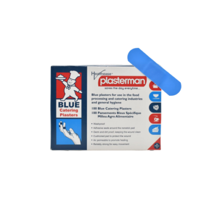 Blue Detectable Catering Plaster Strips (19x72mm)